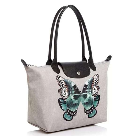 Longchamp Le Pliage Papillon Medium Nylon Shoulder Tote - Picture 3 of 3